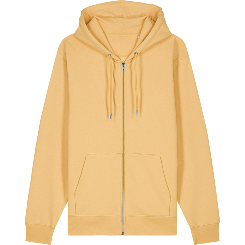 Sweat à capuche zippé unisexe Cultivator 2.0 à plat, coloris Nispero