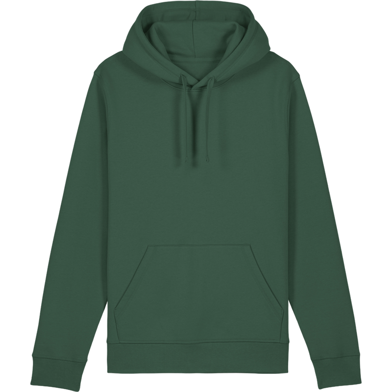 Sweat à capuche unisexe Drummer 2.0 à plat, coloris Bottle Green