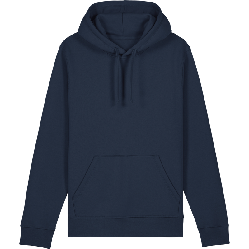 Sweat à capuche unisexe Drummer 2.0 à plat, coloris French Navy
