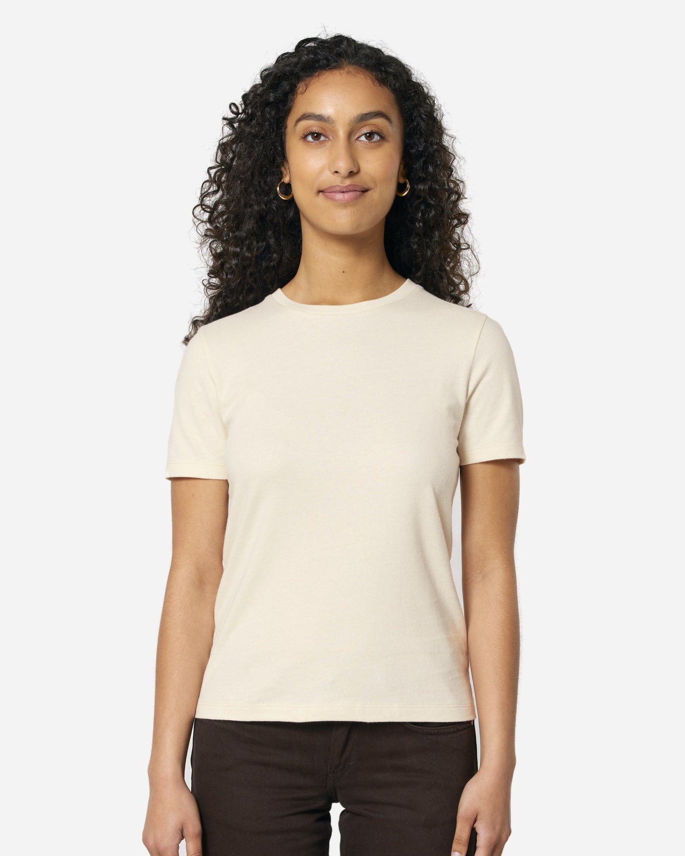 T-shirt femme Stella Ella porté, coloris Natural Raw