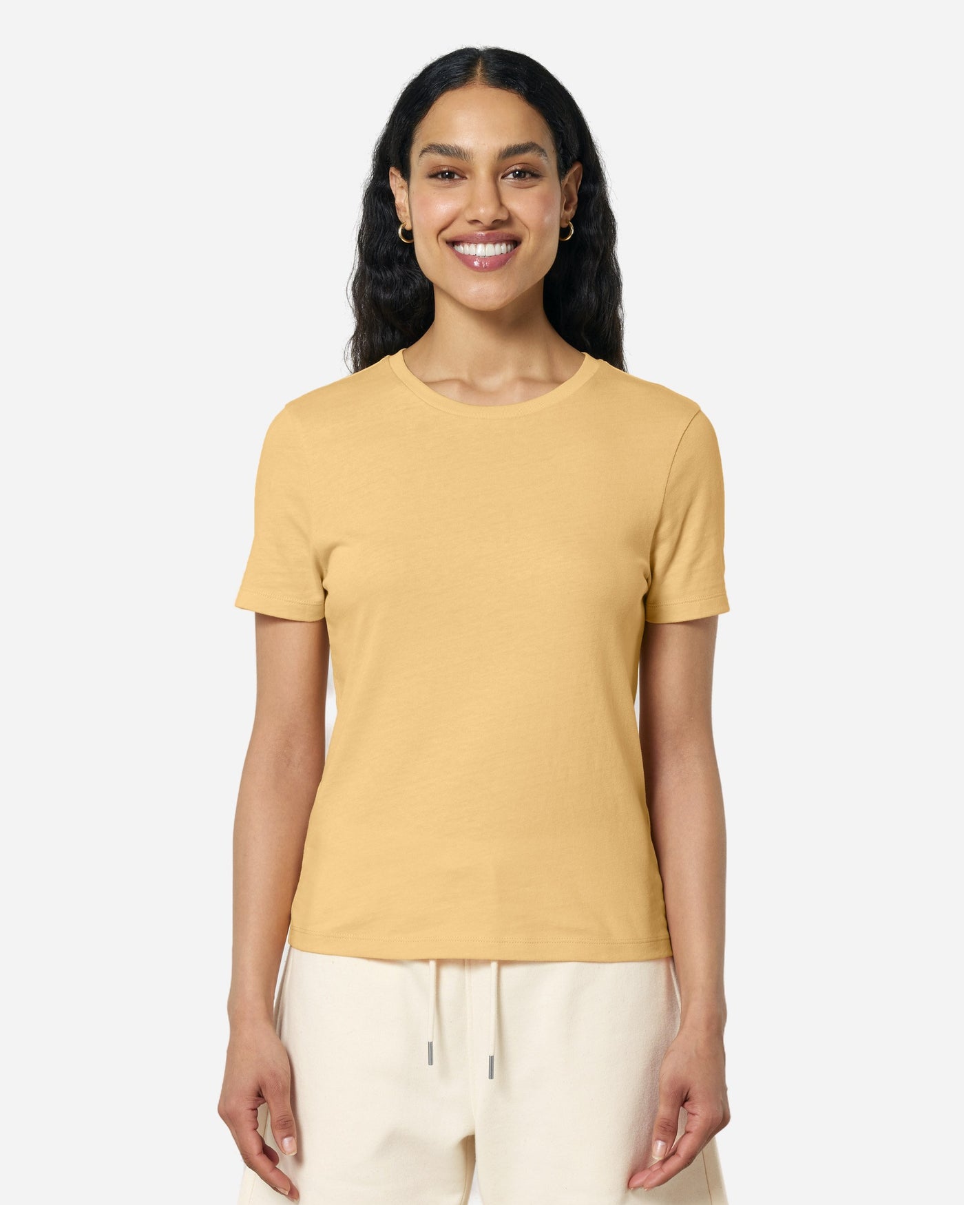 T-shirt femme Stella Ella porté, coloris Nispero