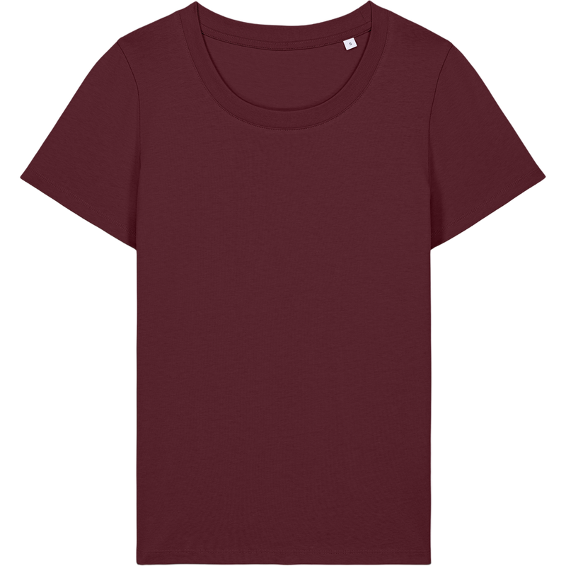 T-shirt femme Stella Expresser 2.0 à plat, coloris Burgundy