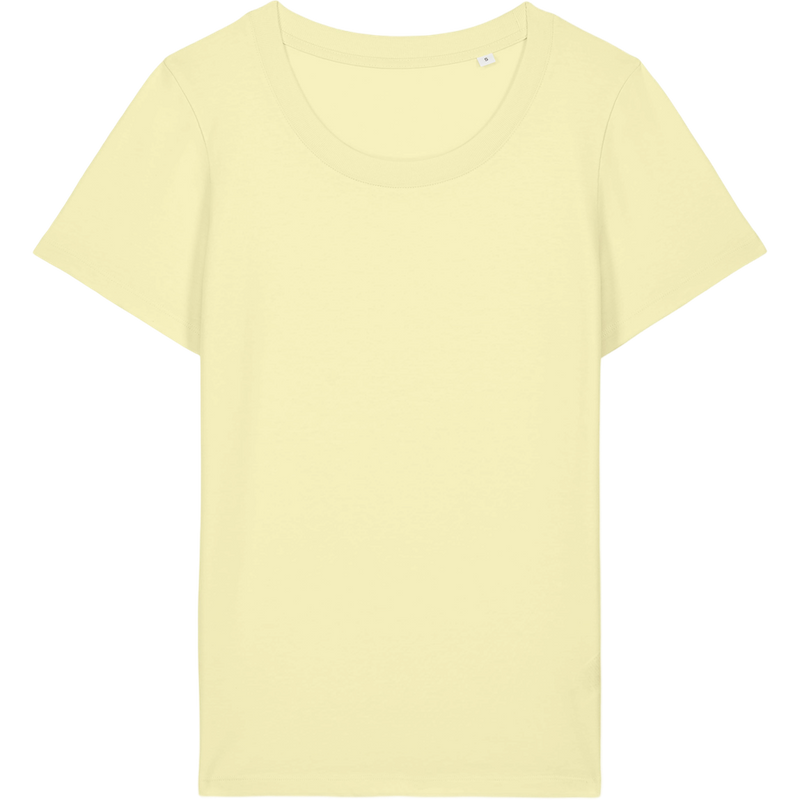 T-shirt femme Stella Expresser 2.0 à plat, coloris Lemon Sorbet