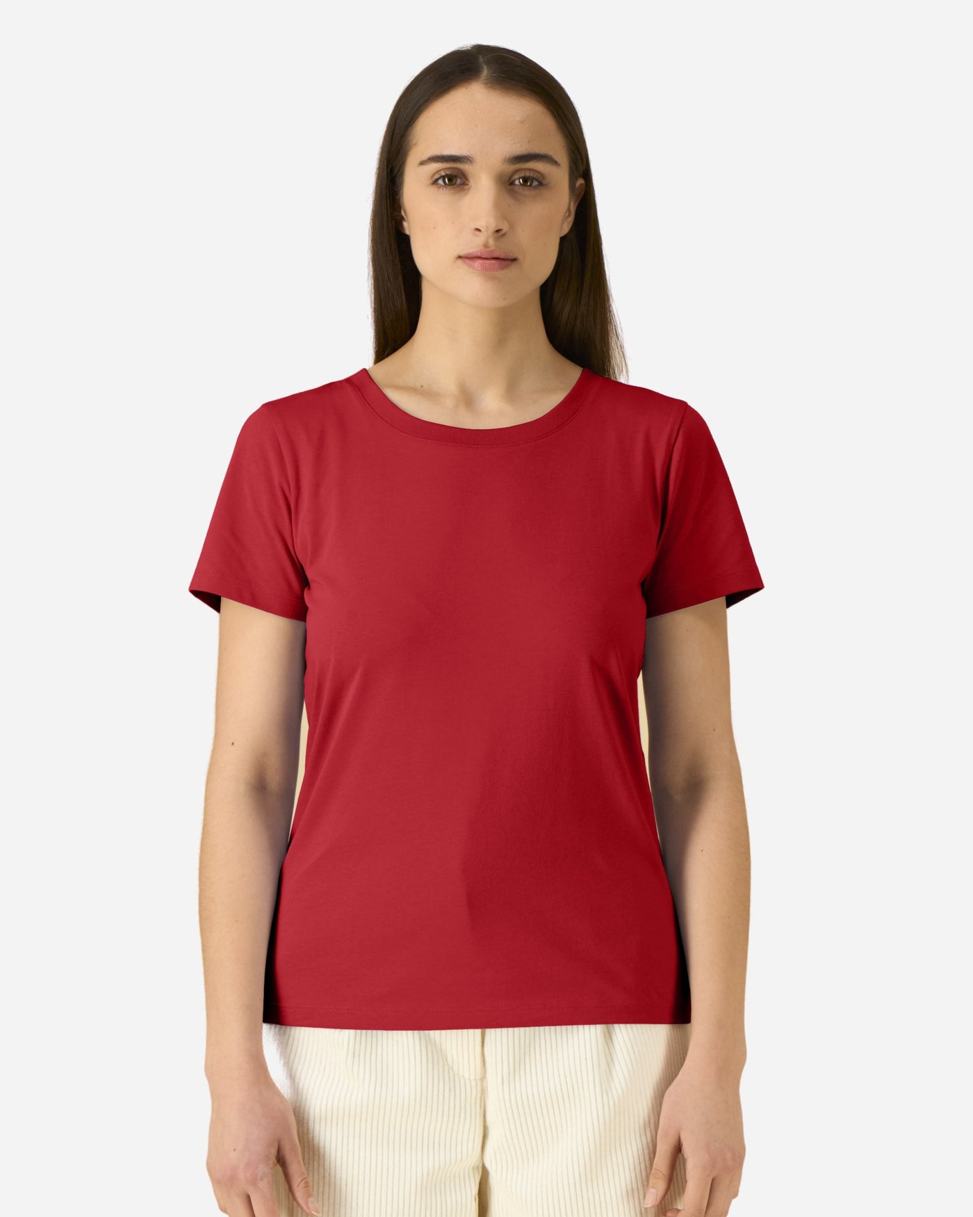 T-shirt femme Stella Expresser 2.0 porté, coloris Red
