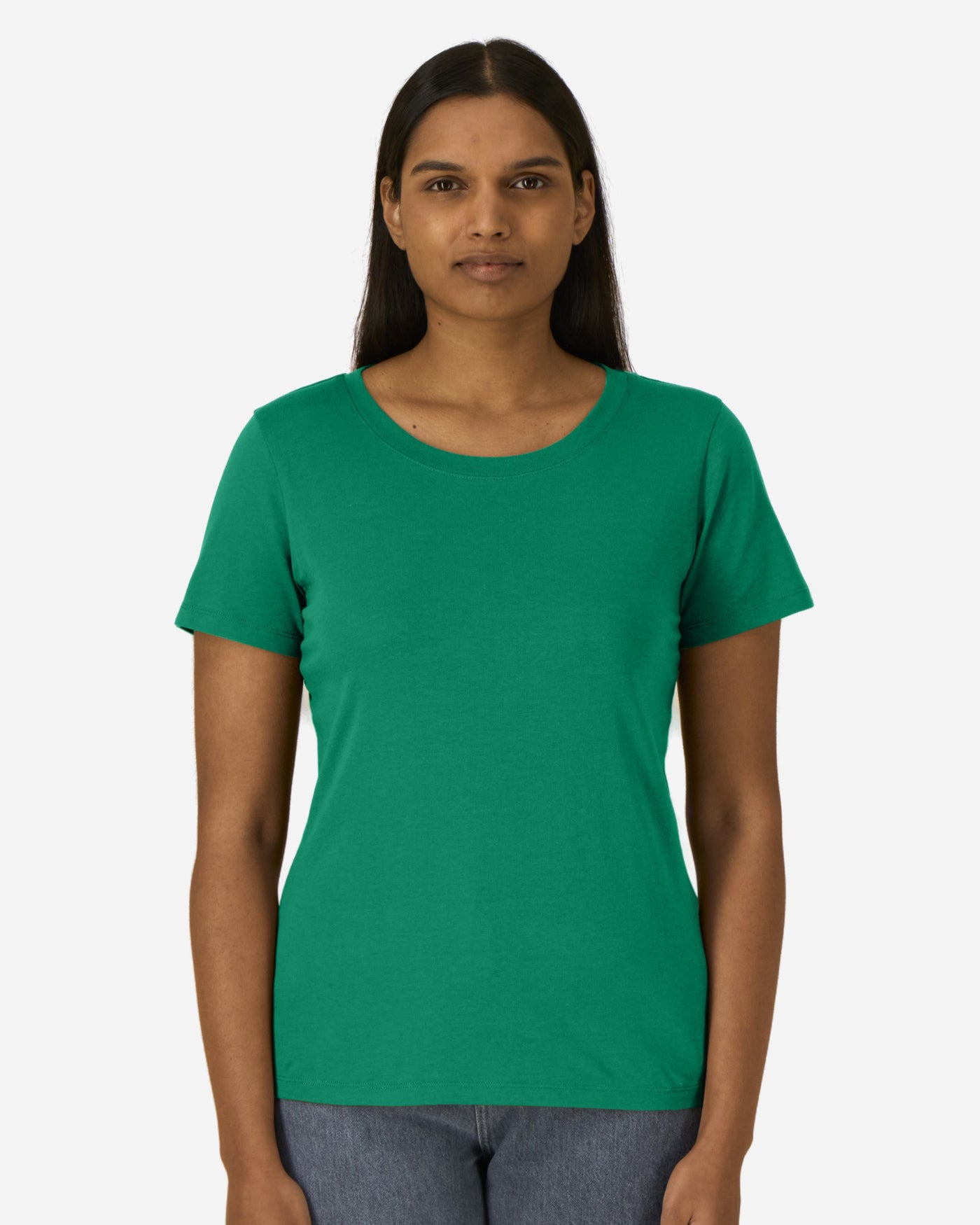 T-shirt femme Stella Expresser 2.0 porté, coloris Verdant Green