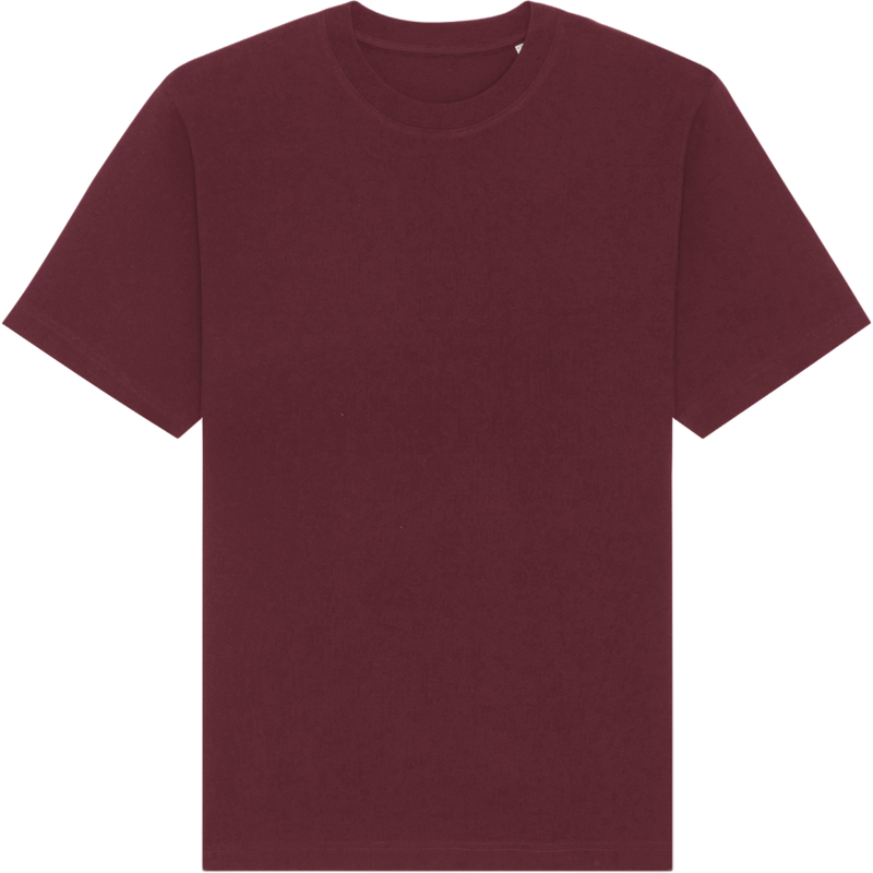 T-shirt unisexe Freestyler à plat, coloris Burgundy