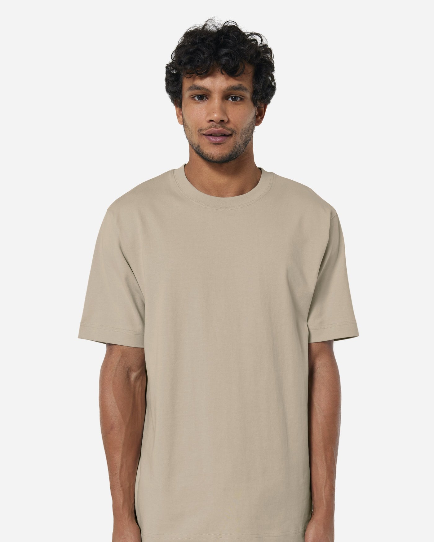 T-shirt unisexe Freestyler porté, coloris Desert Dust
