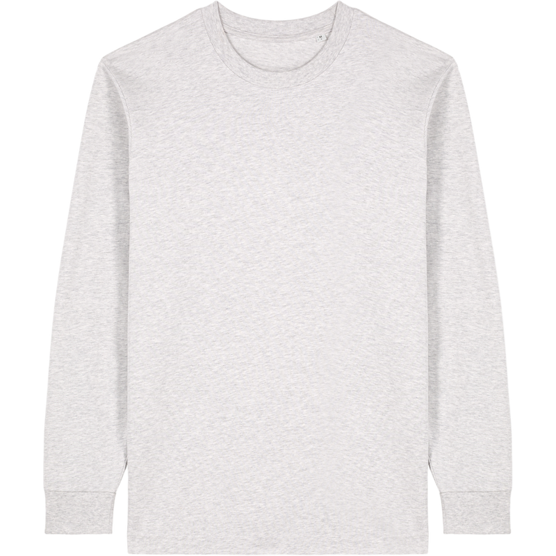 T-shirt unisexe Freestyler Long Sleeve à plat, coloris Cool Heather Grey