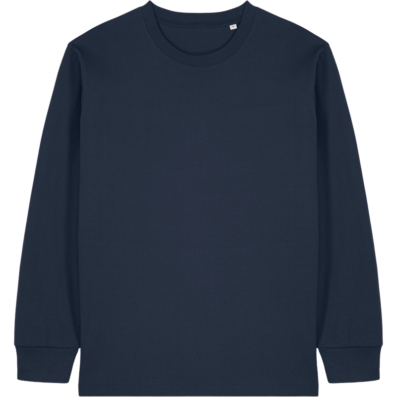 T-shirt unisexe Freestyler Long Sleeve à plat, coloris French Navy