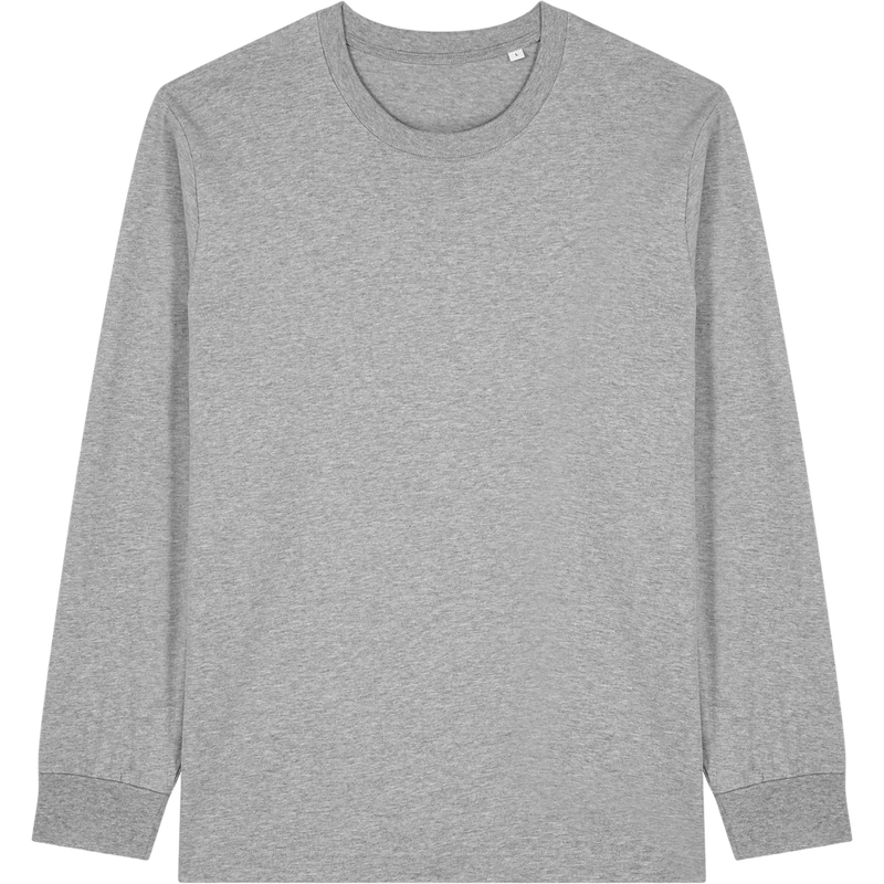 T-shirt unisexe Freestyler Long Sleeve à plat, coloris Heather Grey