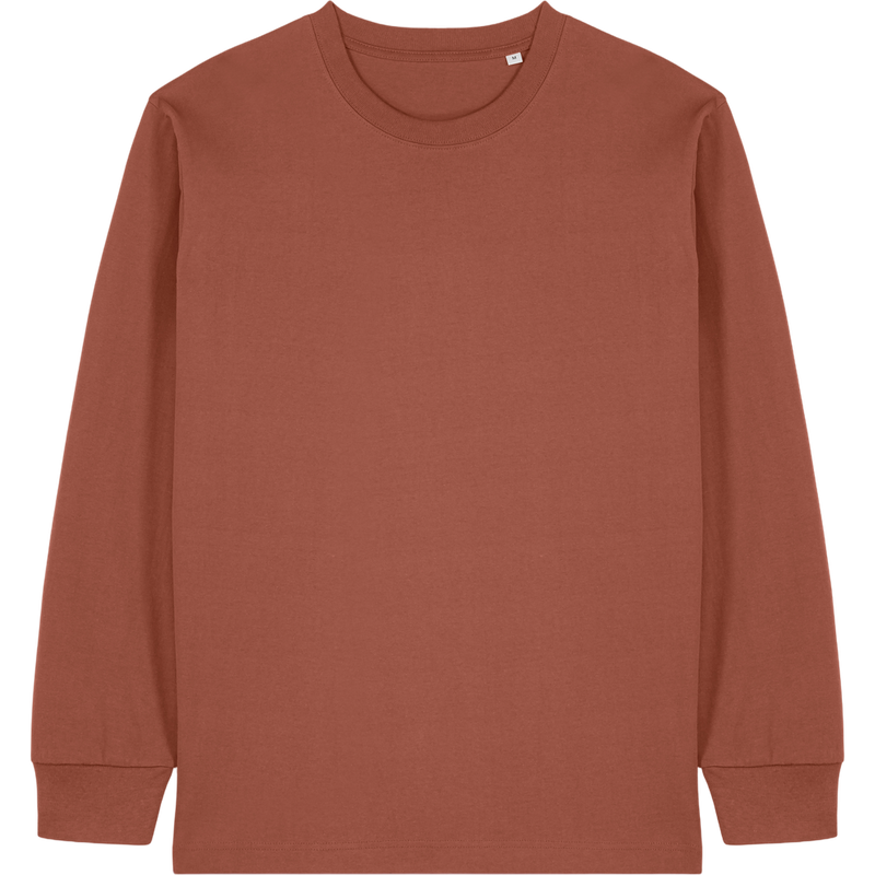 T-shirt unisexe Freestyler Long Sleeve à plat, coloris Heritage Brown