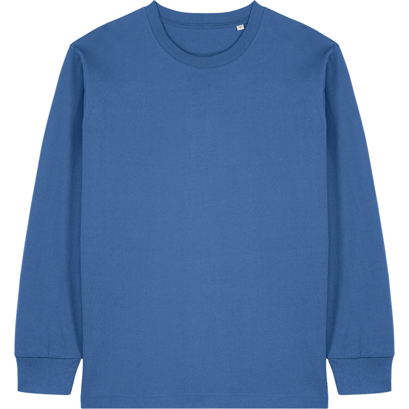 T-shirt unisexe Freestyler Long Sleeve à plat, coloris Mindful Blue