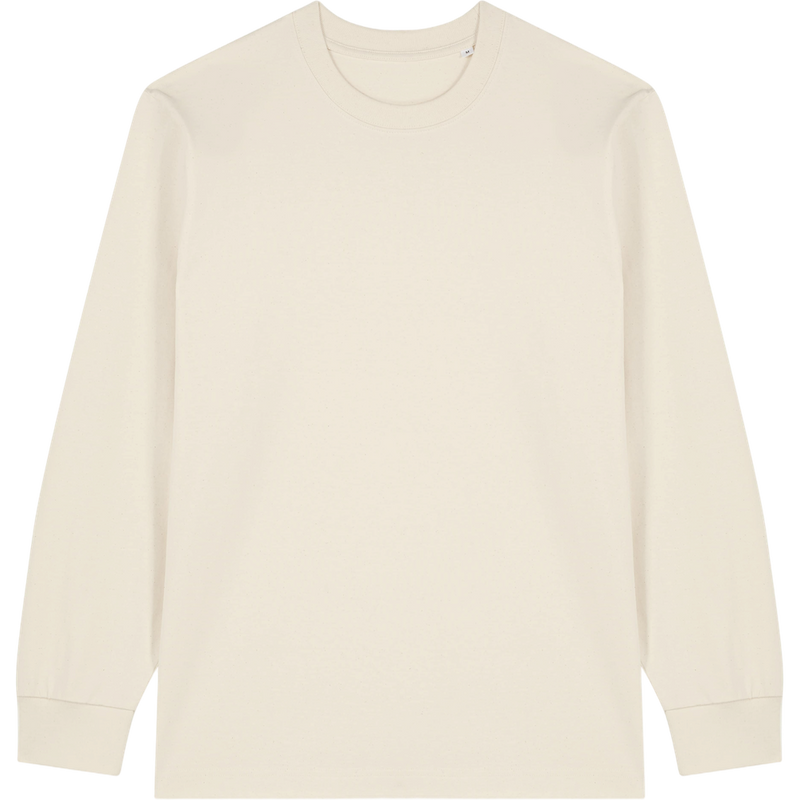 T-shirt unisexe Freestyler Long Sleeve à plat, coloris Natural Raw