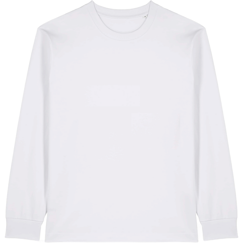 T-shirt unisexe Freestyler Long Sleeve à plat, coloris White