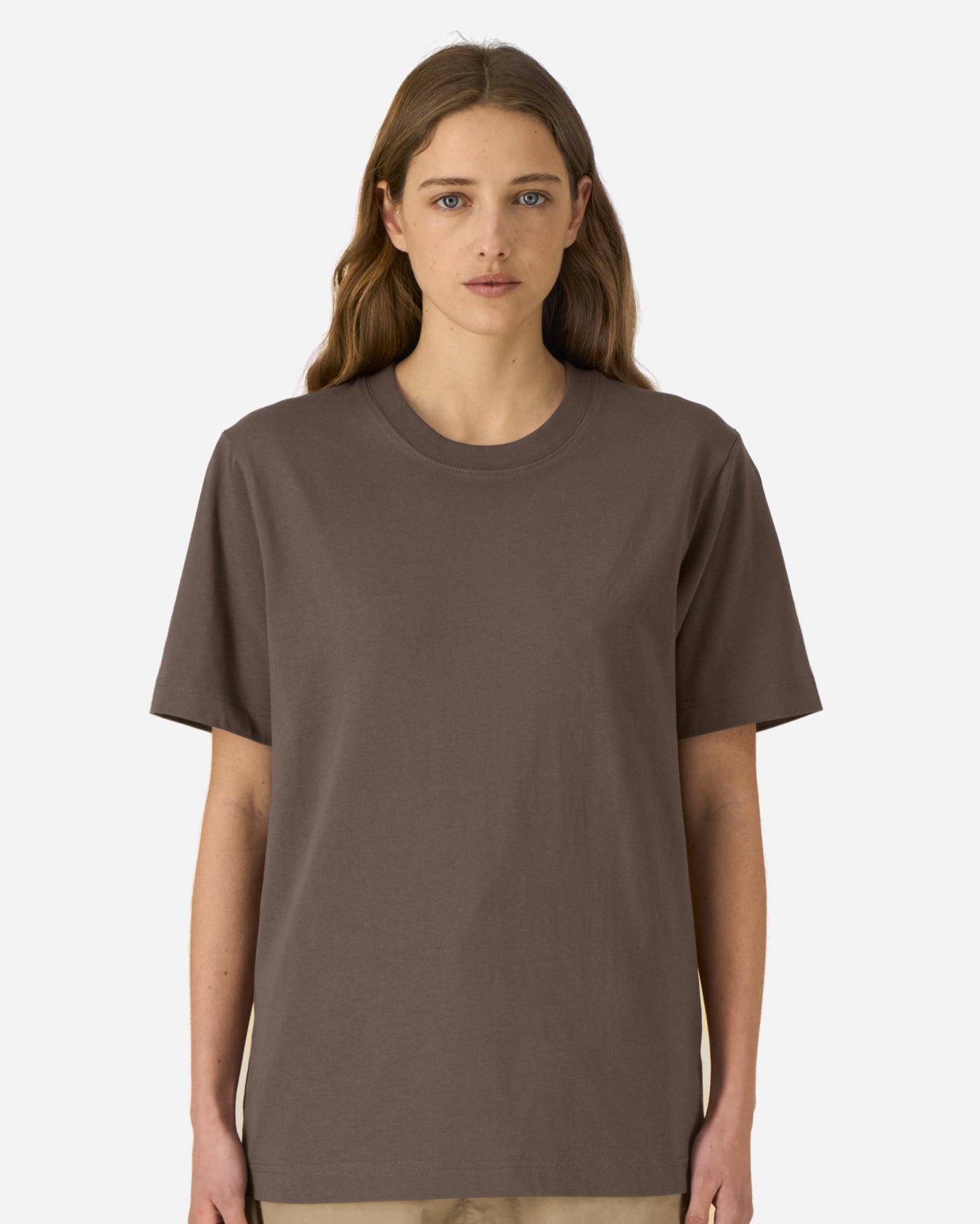 T-shirt unisexe Freestyler porté, coloris Mocha