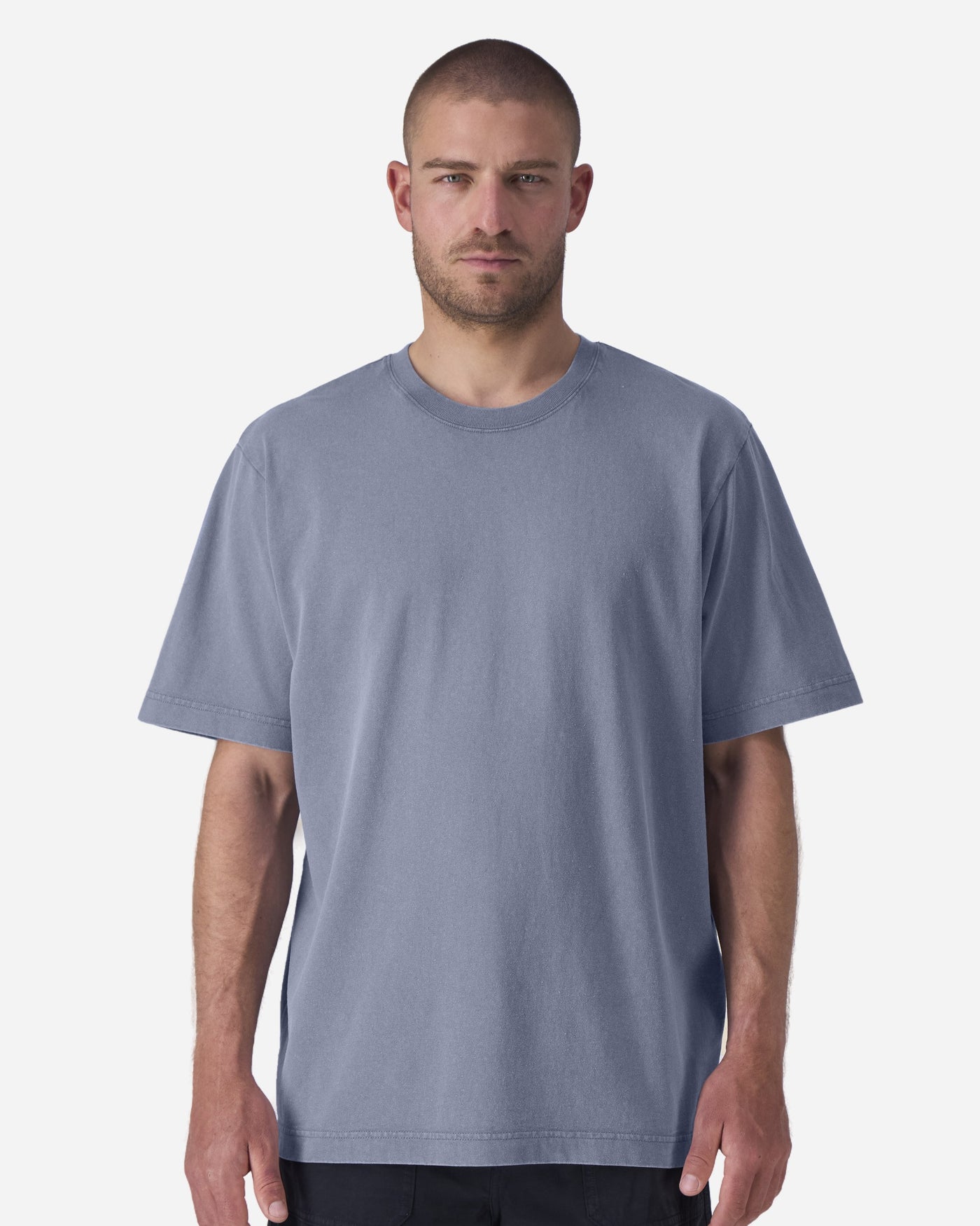 T-shirt unisexe Freestyler Vintage porté, coloris G. Dyed Blue Grey
