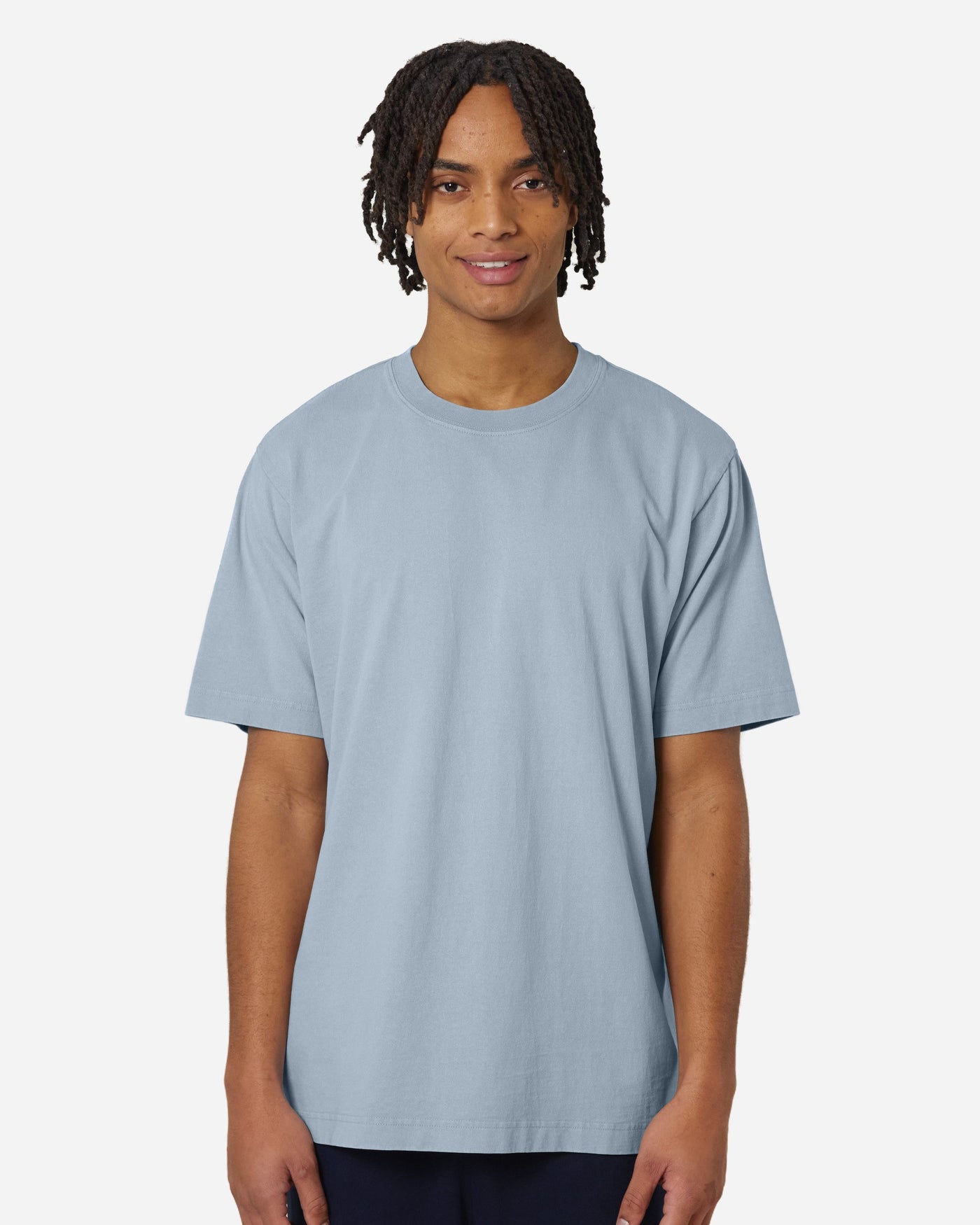 T-shirt unisexe Freestyler Vintage porté, coloris G.Dyed Blue Stone