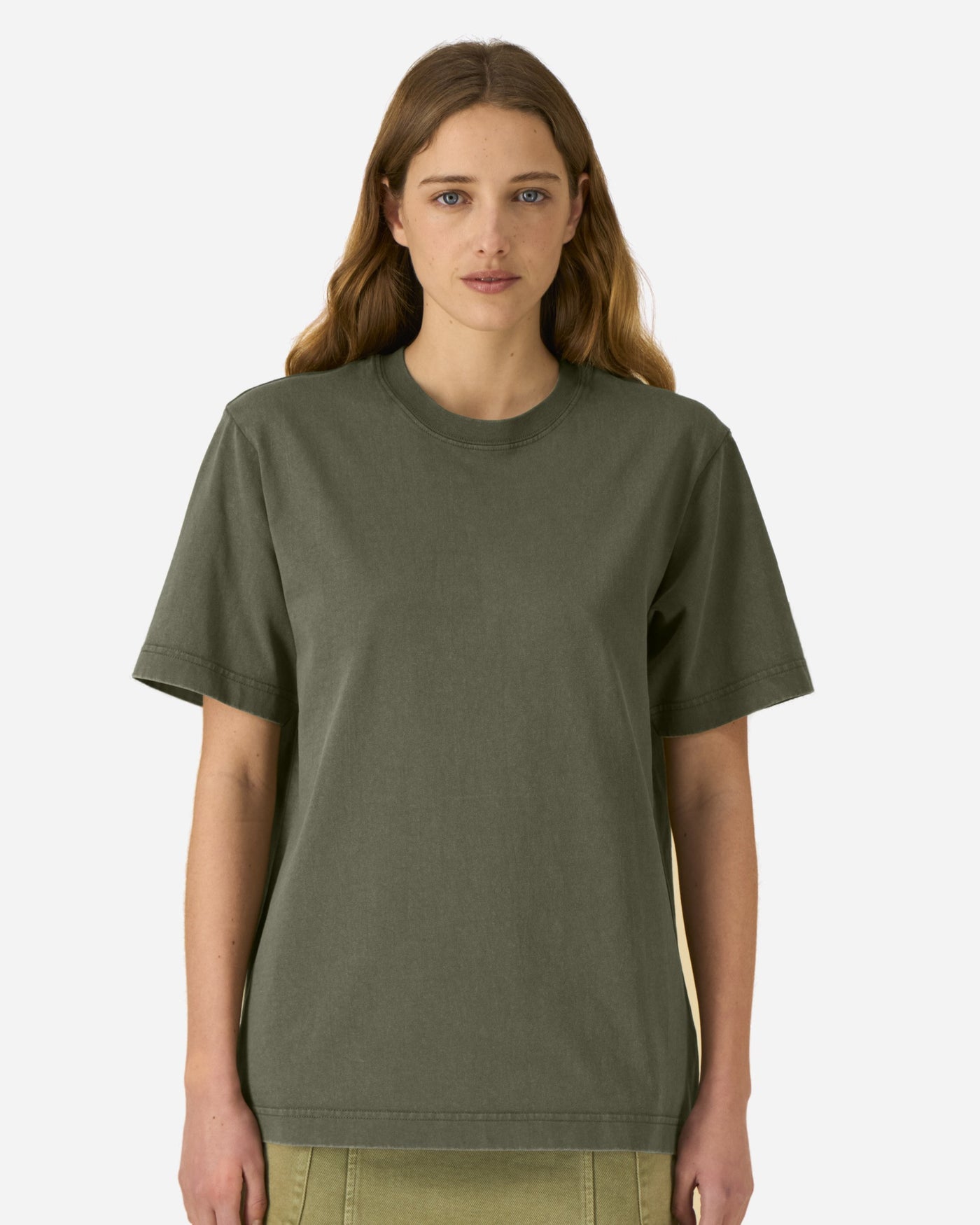 T-shirt unisexe Freestyler Vintage porté, coloris G. Dyed Khaki