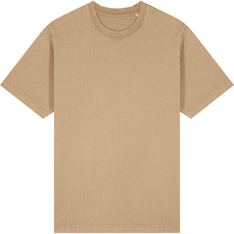 T-shirt unisexe Freestyler Vintage à plat, coloris G.Dyed Latte
