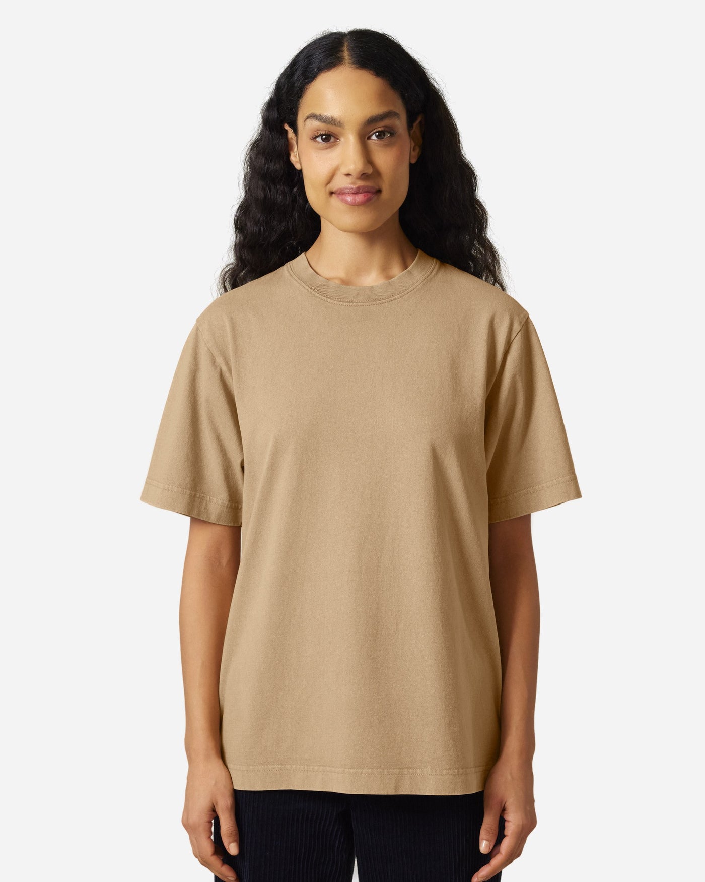 T-shirt unisexe Freestyler Vintage porté, coloris G.Dyed Latte