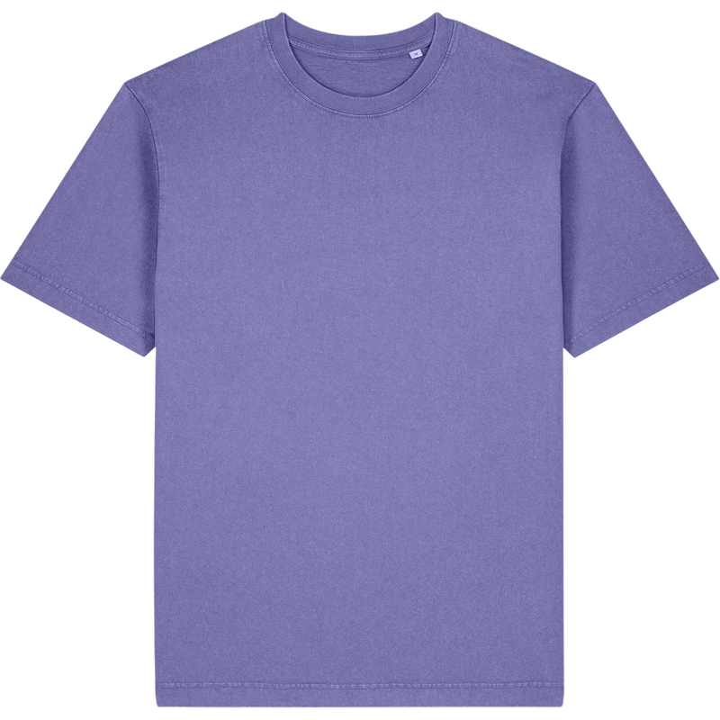 T-shirt unisexe Freestyler Vintage à plat, coloris G. Dyed Purple Love