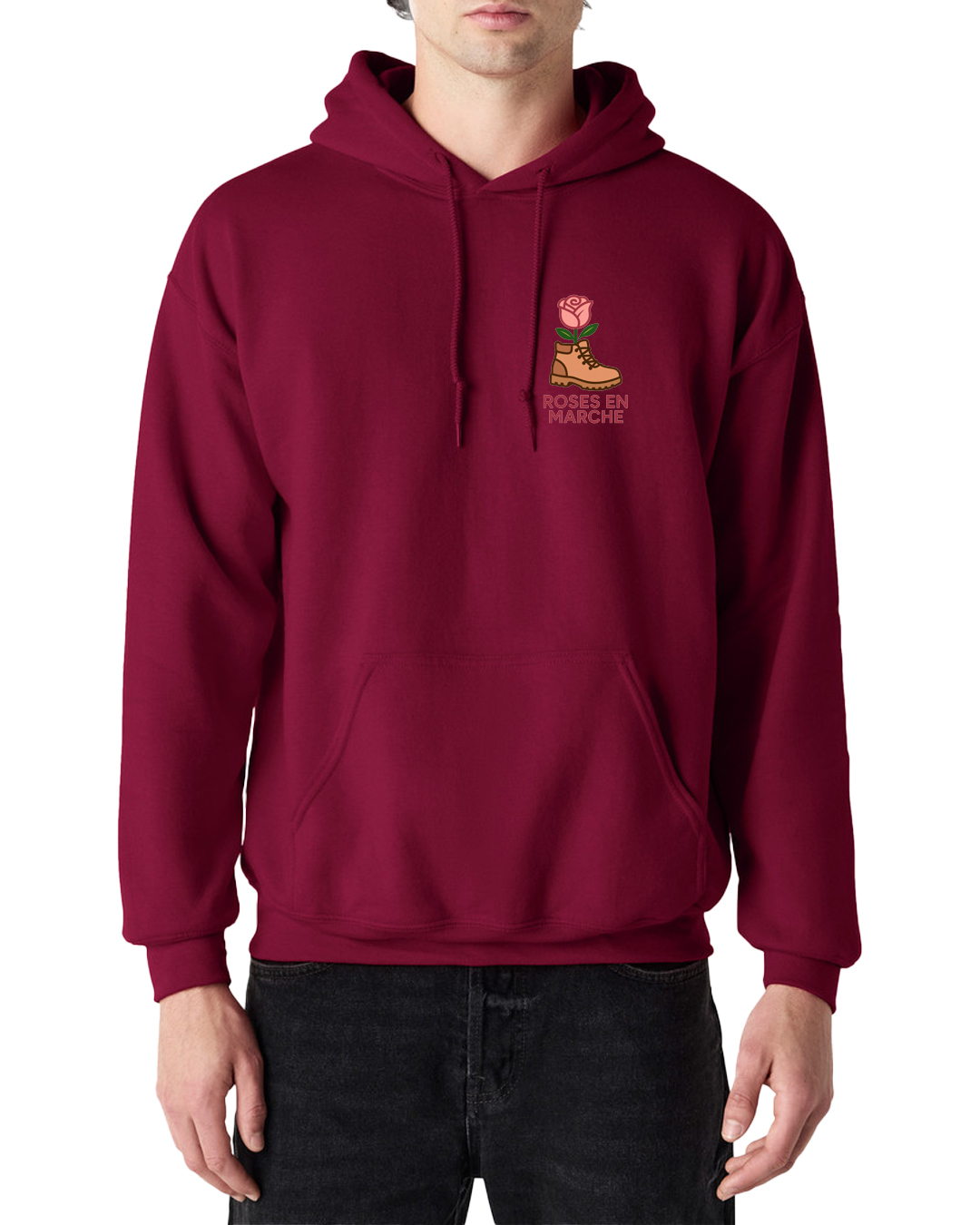Sweat à capuche unisexe - Roses en Marche