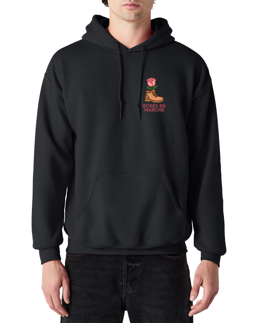 Sweat à capuche unisexe - Roses en Marche