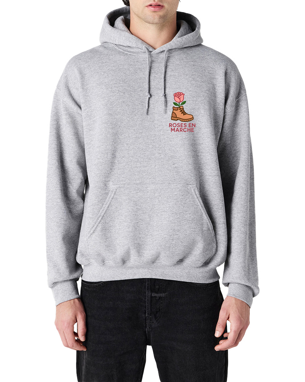 Sweat à capuche unisexe - Roses en Marche