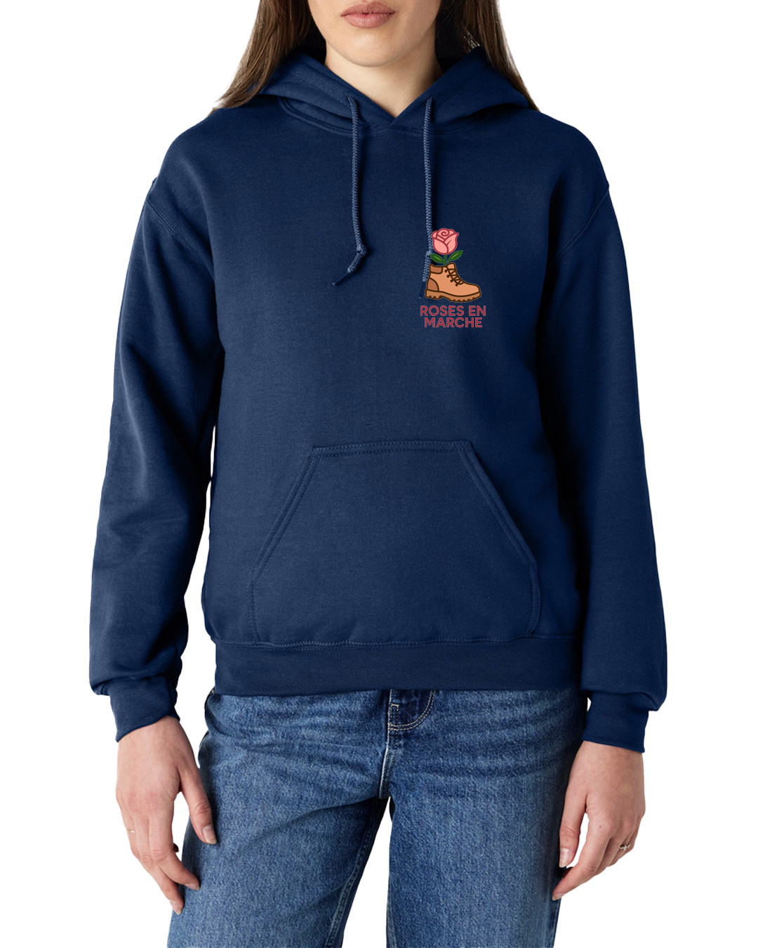 Sweat à capuche unisexe - Roses en Marche