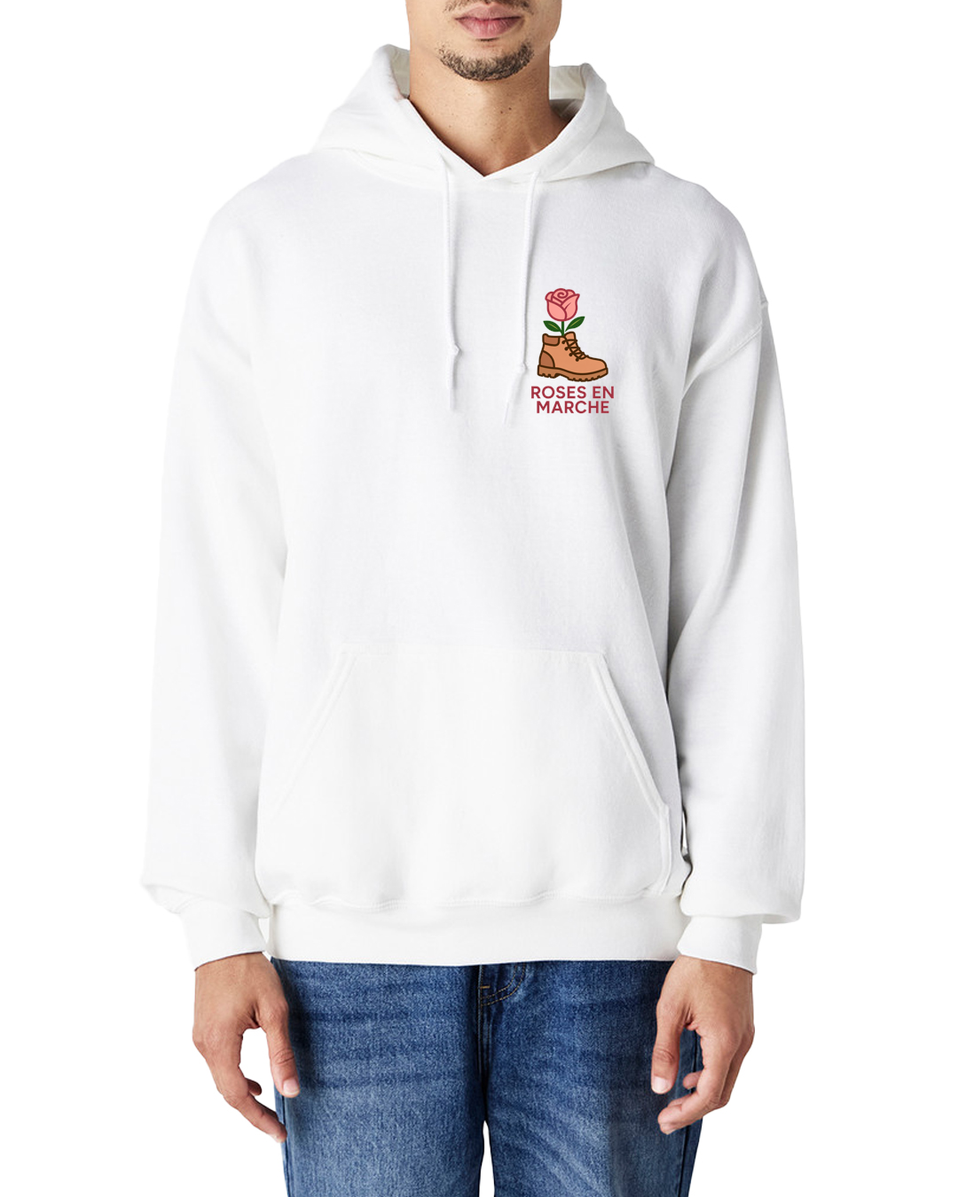 Sweat à capuche unisexe - Roses en Marche