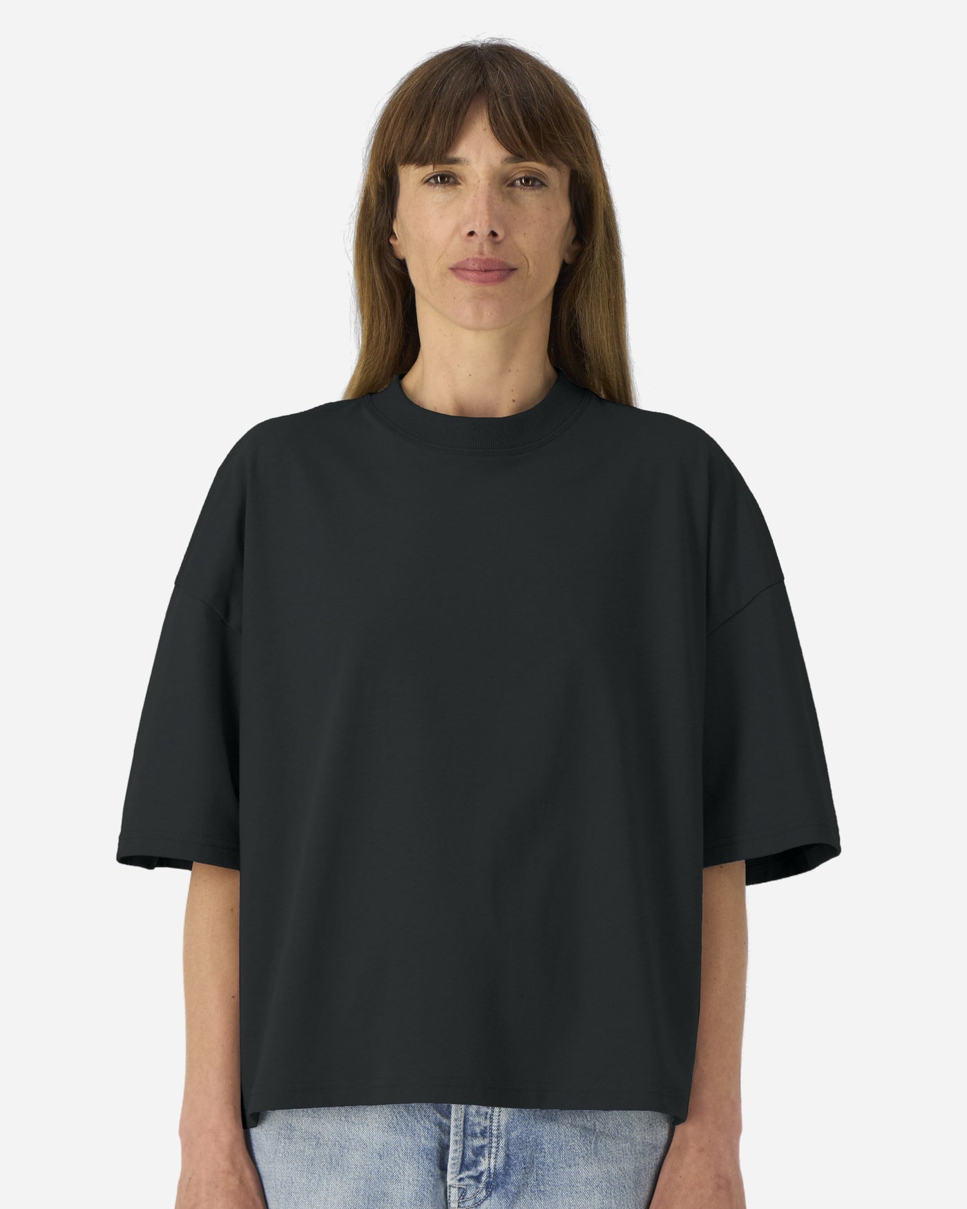 T-shirt unisexe Hypster porté, coloris Black