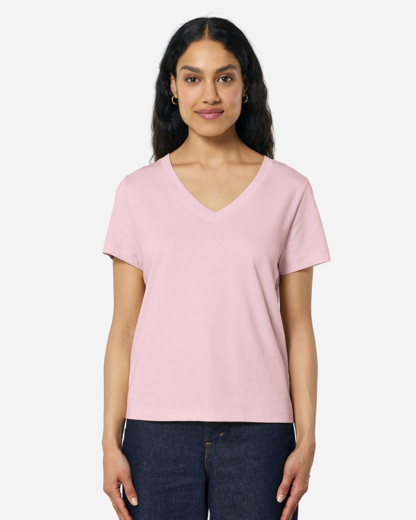 T-shirt femme Stella Isla porté, coloris Cotton Pink