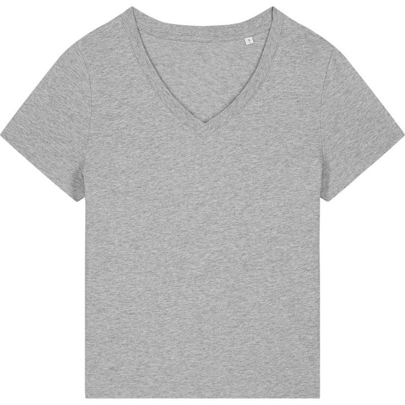 T-shirt femme Stella Isla à plat, coloris Heather Grey