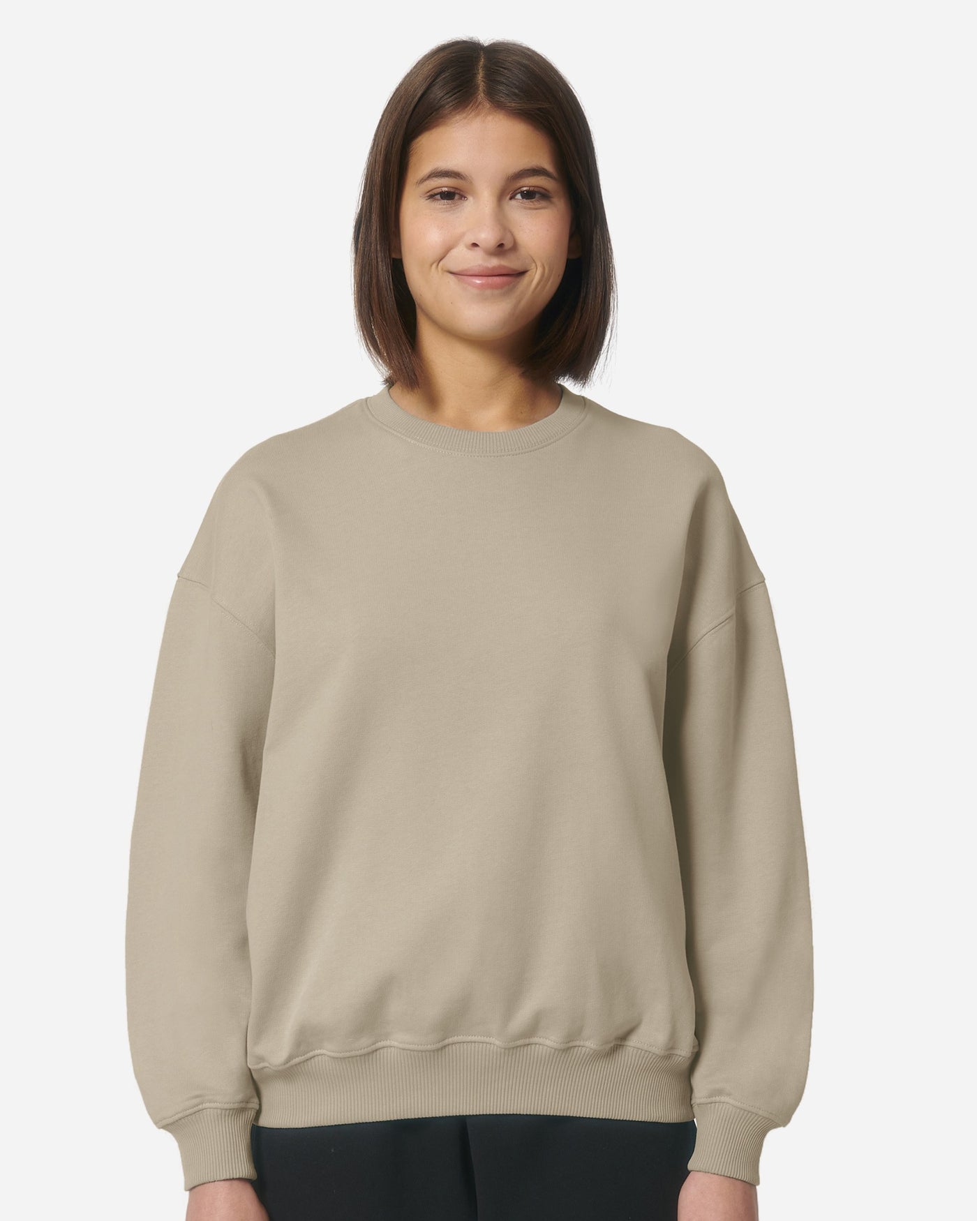 Sweat unisexe Ledger Dry porté, coloris Desert Dust