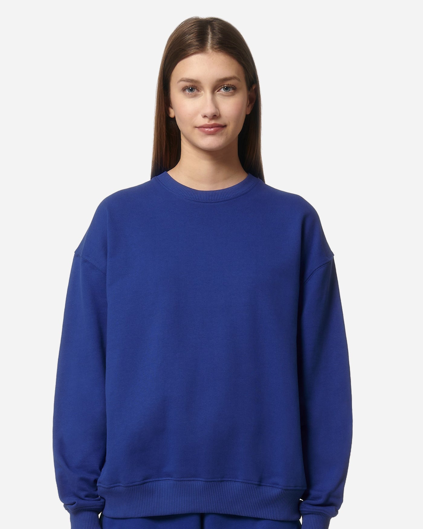 Sweat unisexe Ledger Dry porté, coloris Worker Blue