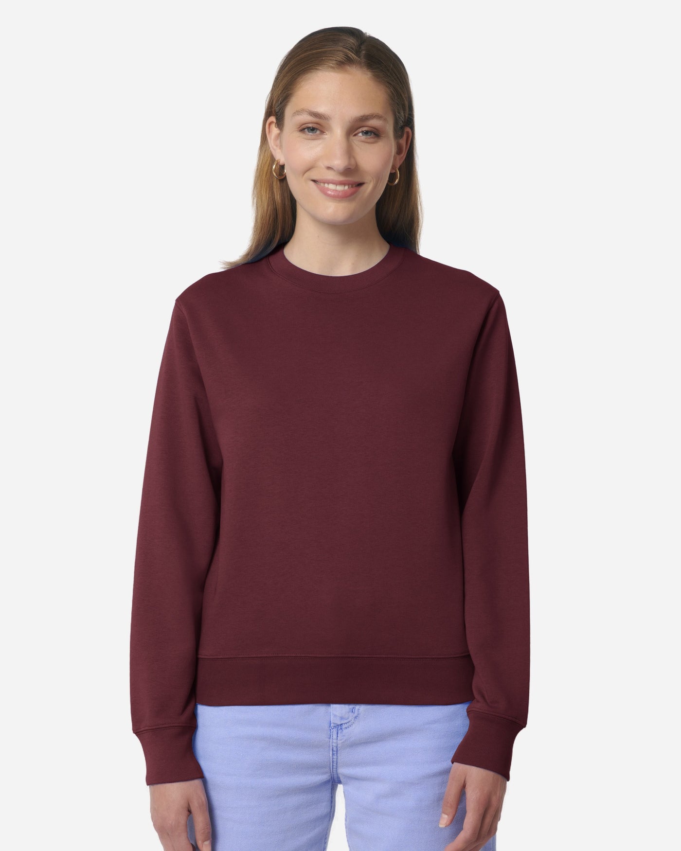 Sweat unisexe Matcher porté, coloris Burgundy