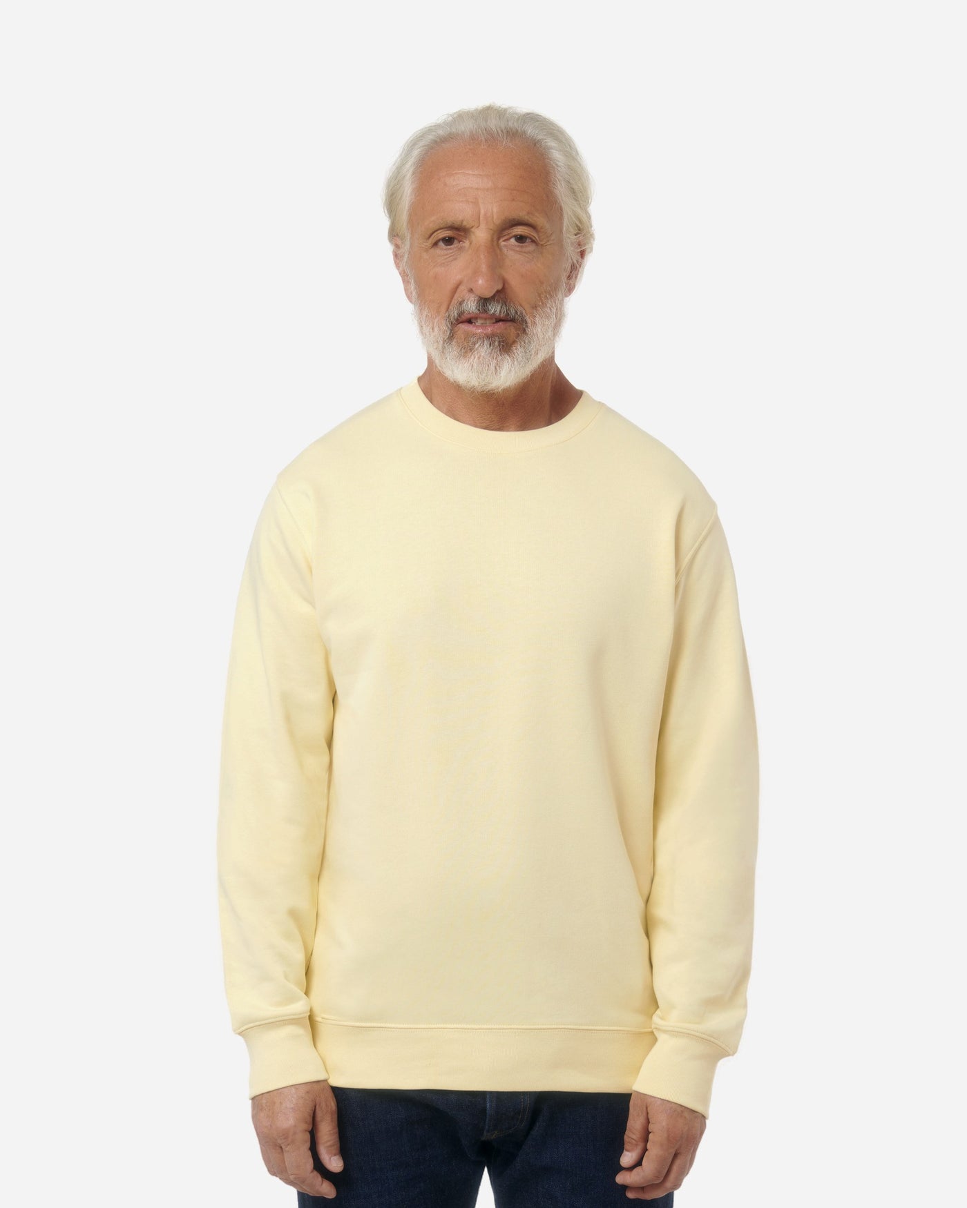 Sweat unisexe Matcher porté, coloris Butter