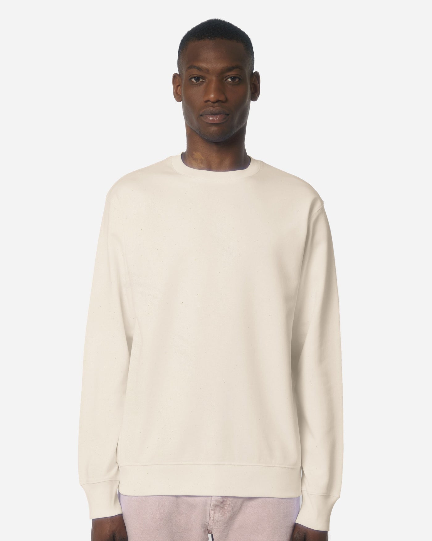 Sweat unisexe Matcher porté, coloris Natural Raw