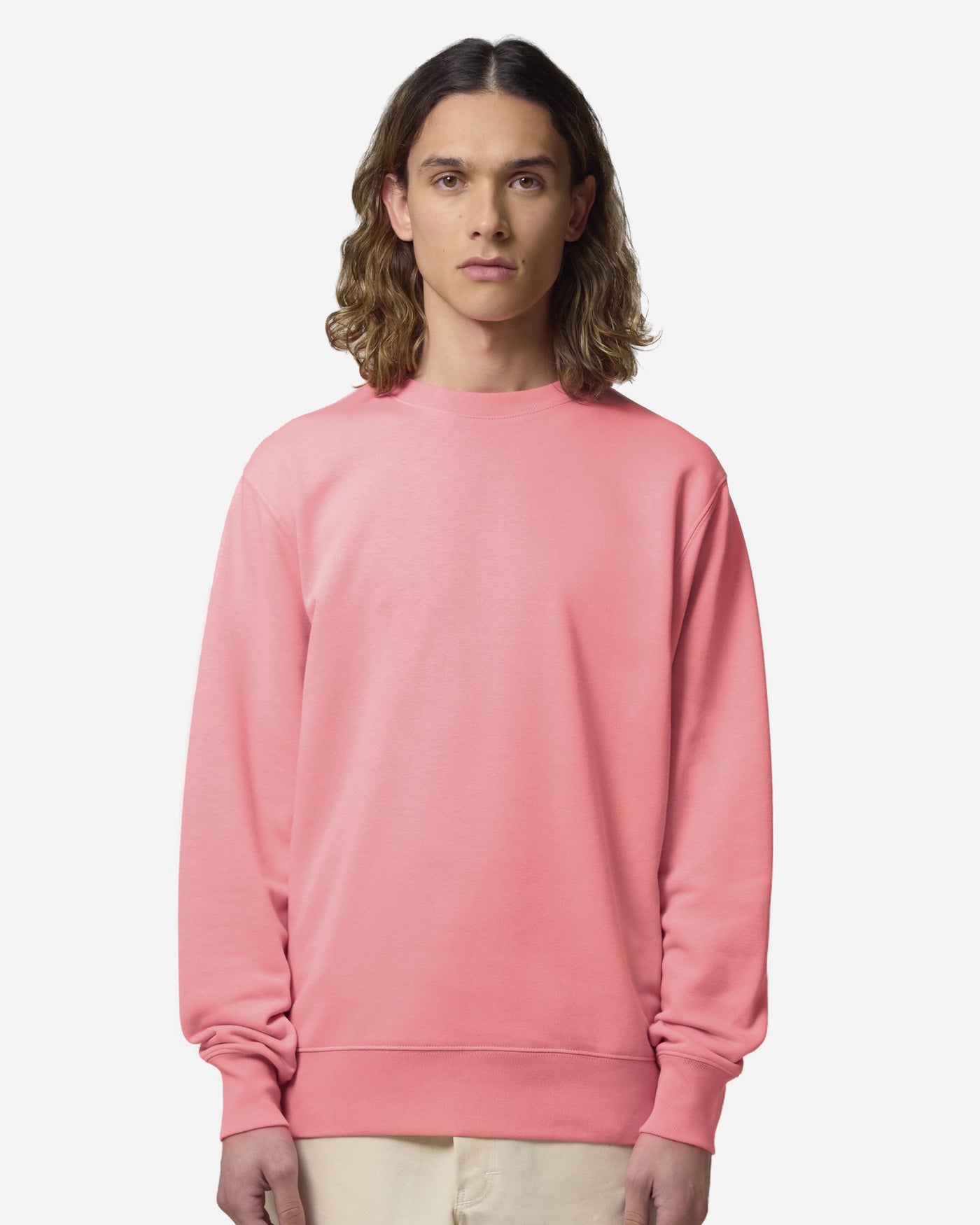 Sweat unisexe Matcher porté, coloris Pink Joy