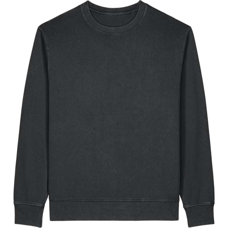 Sweat unisexe Matcher Vintage à plat, coloris G. Dyed Black Rock