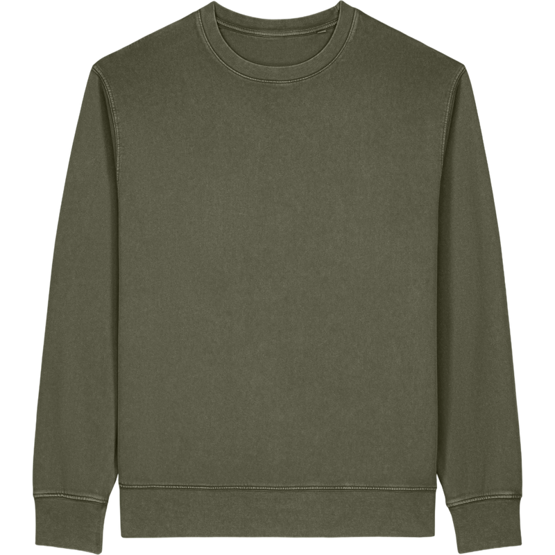 Sweat unisexe Matcher Vintage à plat, coloris G. Dyed Khaki
