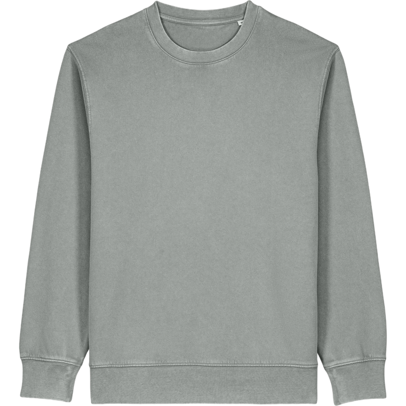 Sweat unisexe Matcher Vintage à plat, coloris G. Dyed Misty Grey