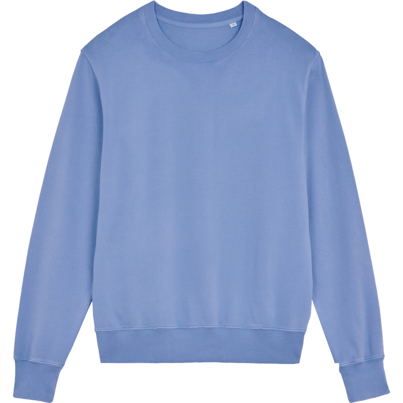 Sweat unisexe Matcher Vintage à plat, coloris G. Dyed Swimmer Blue