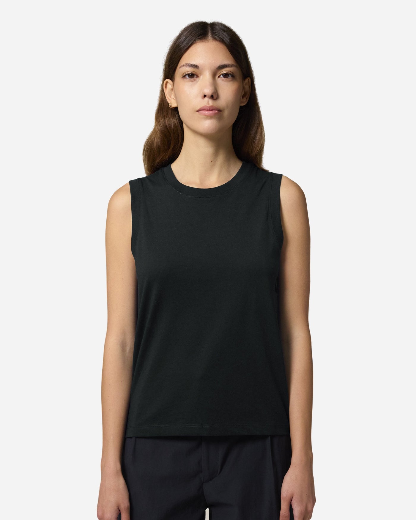 Débardeur femme Stella Mia porté, coloris Black
