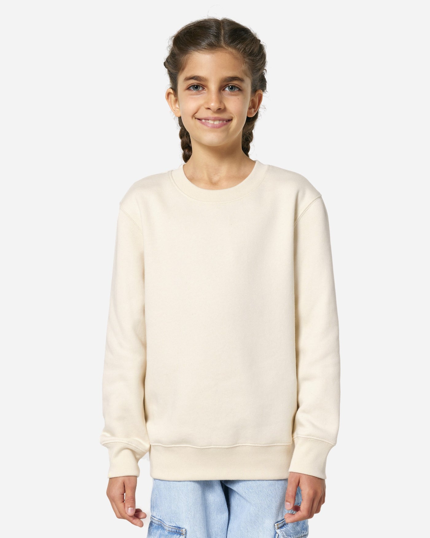 Sweat enfant Mini Changer 2.0 porté, coloris Natural Raw
