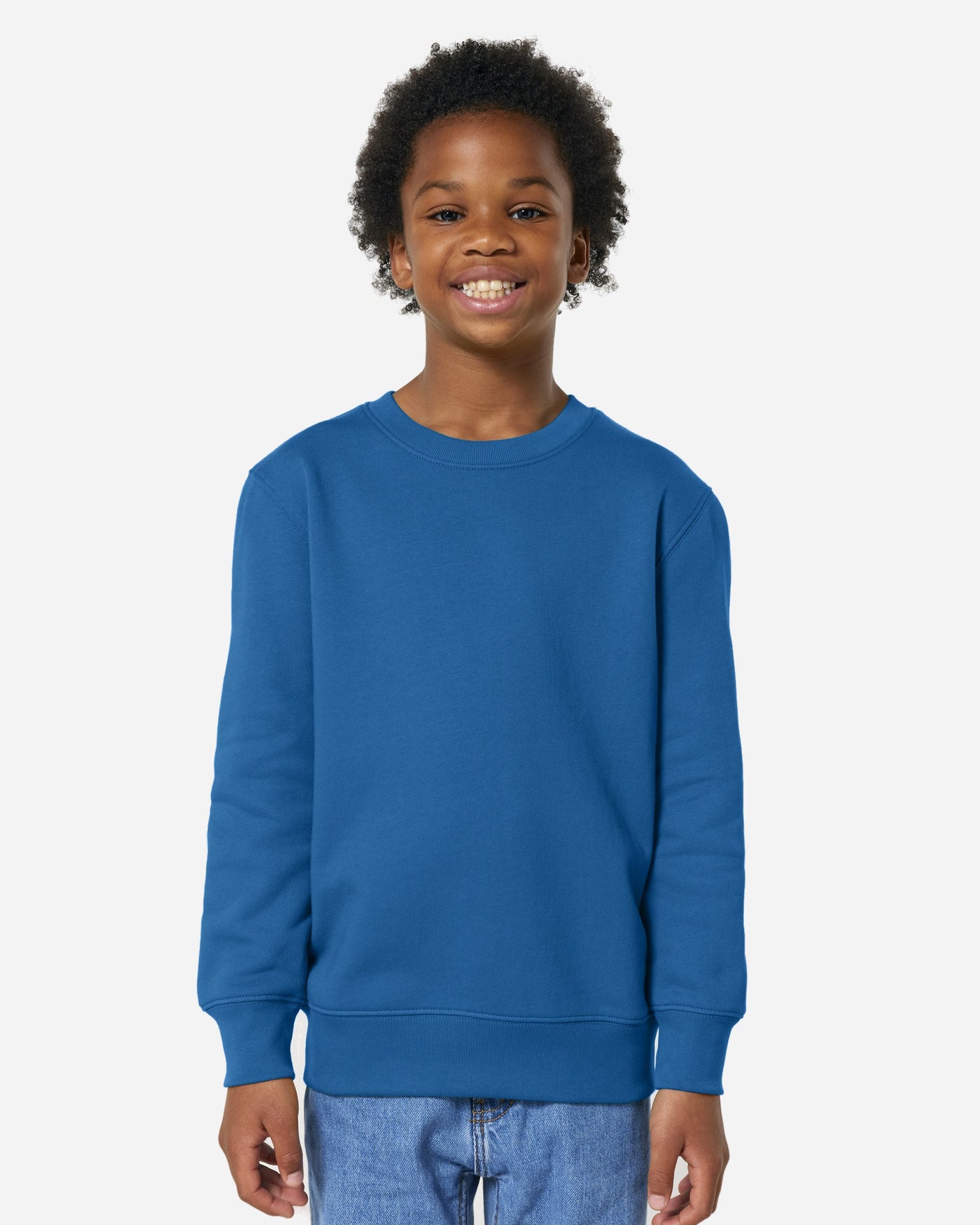 Sweat enfant Mini Changer 2.0 porté, coloris Royal Blue