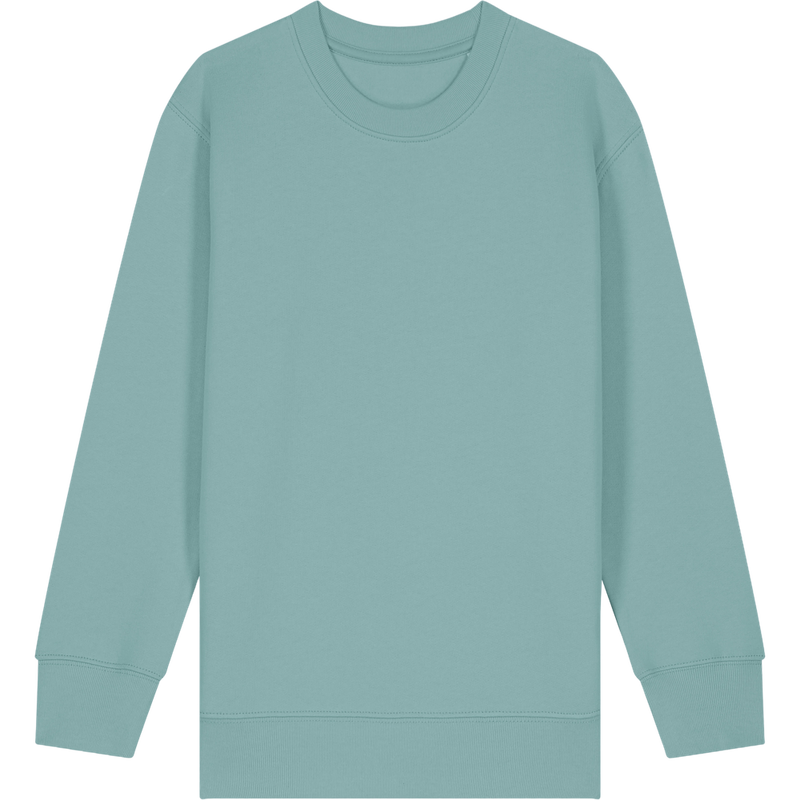 Sweat enfant Mini Changer 2.0 à plat, coloris Teal Monstera