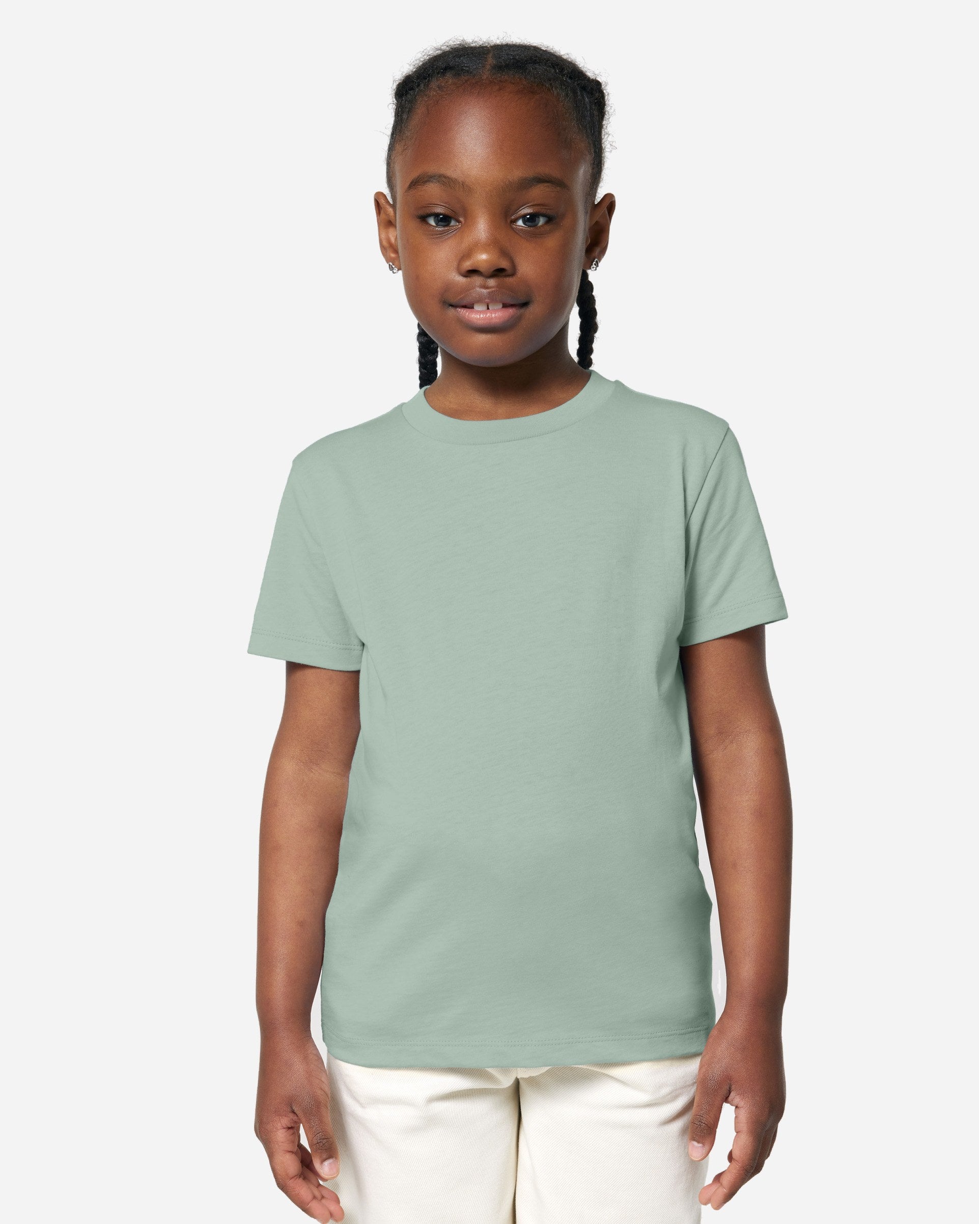 T-shirt enfant Mini Creator 2.0 porté, coloris Aloe