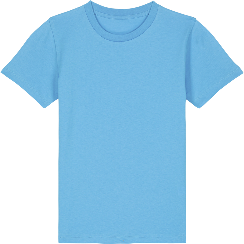 T-shirt enfant Mini Creator 2.0 à plat, coloris Aqua Blue