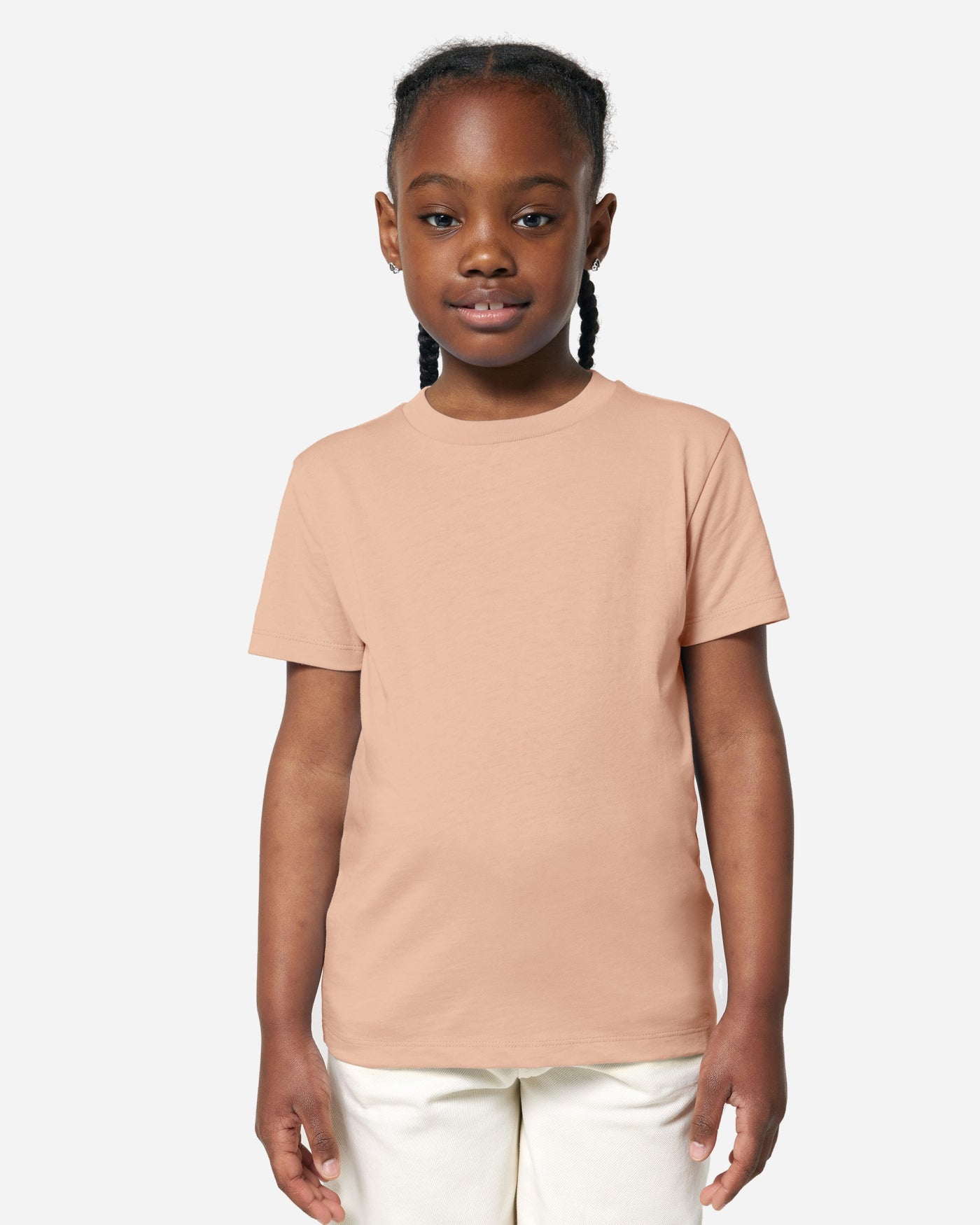 T-shirt enfant Mini Creator 2.0 porté, coloris Fraiche Peche
